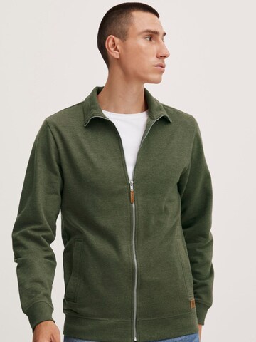 BLEND Zip-Up Hoodie 'Alio' in Green: front