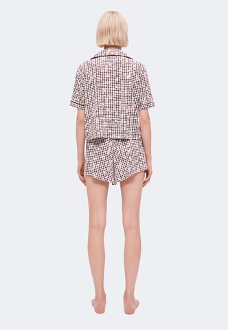 Karl Lagerfeld - Pijama de pantalón corto 'AUTOGRAPH' en rojo
