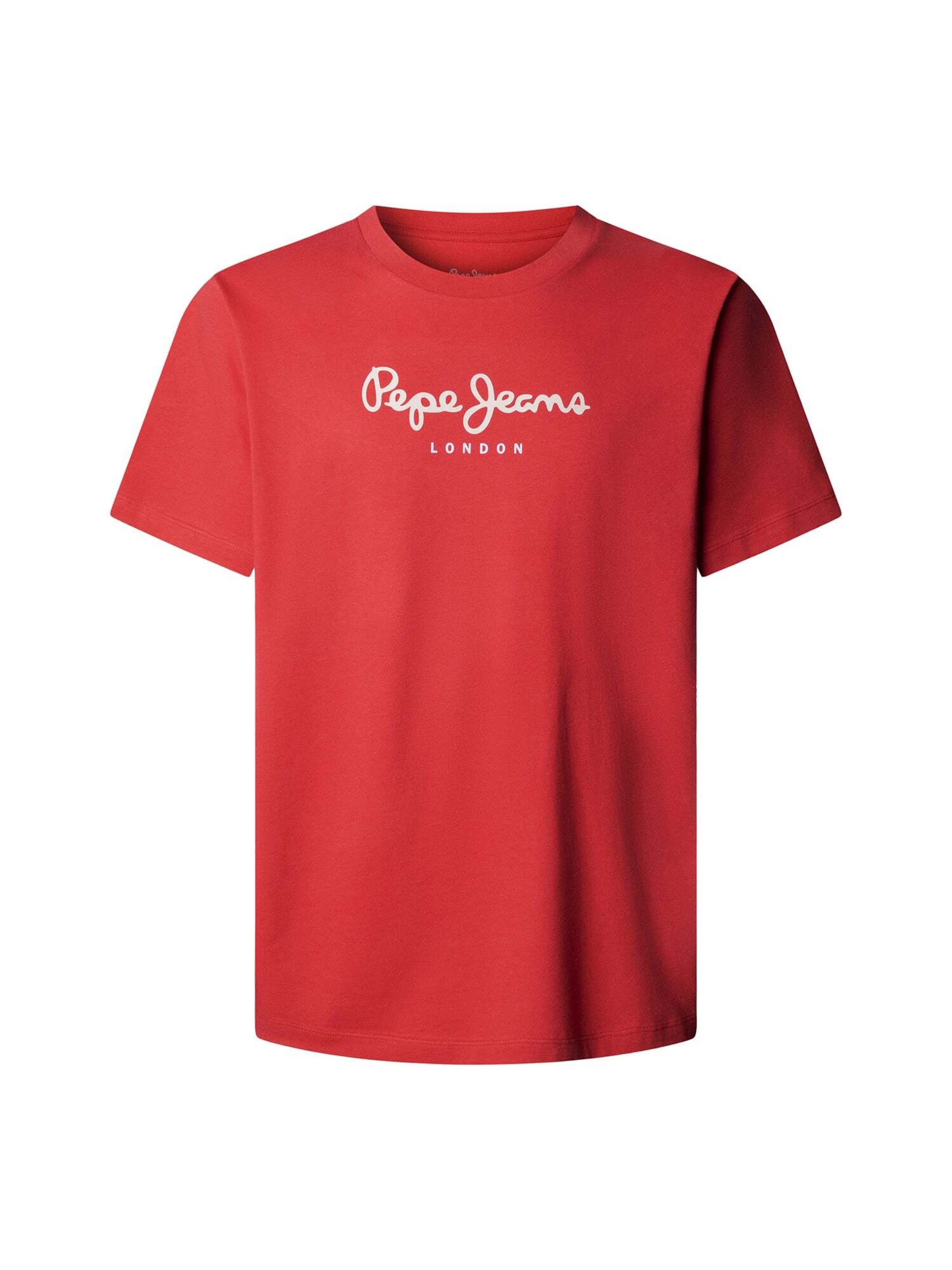 Pepe Jeans Shirt 'Eggo N' in Rood: voorkant