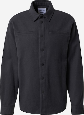 DAN FOX APPAREL Button Up Shirt 'Nevio' in Grey: front