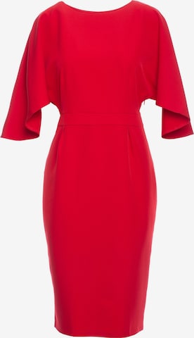 made of emotion - Vestido en rojo: frente