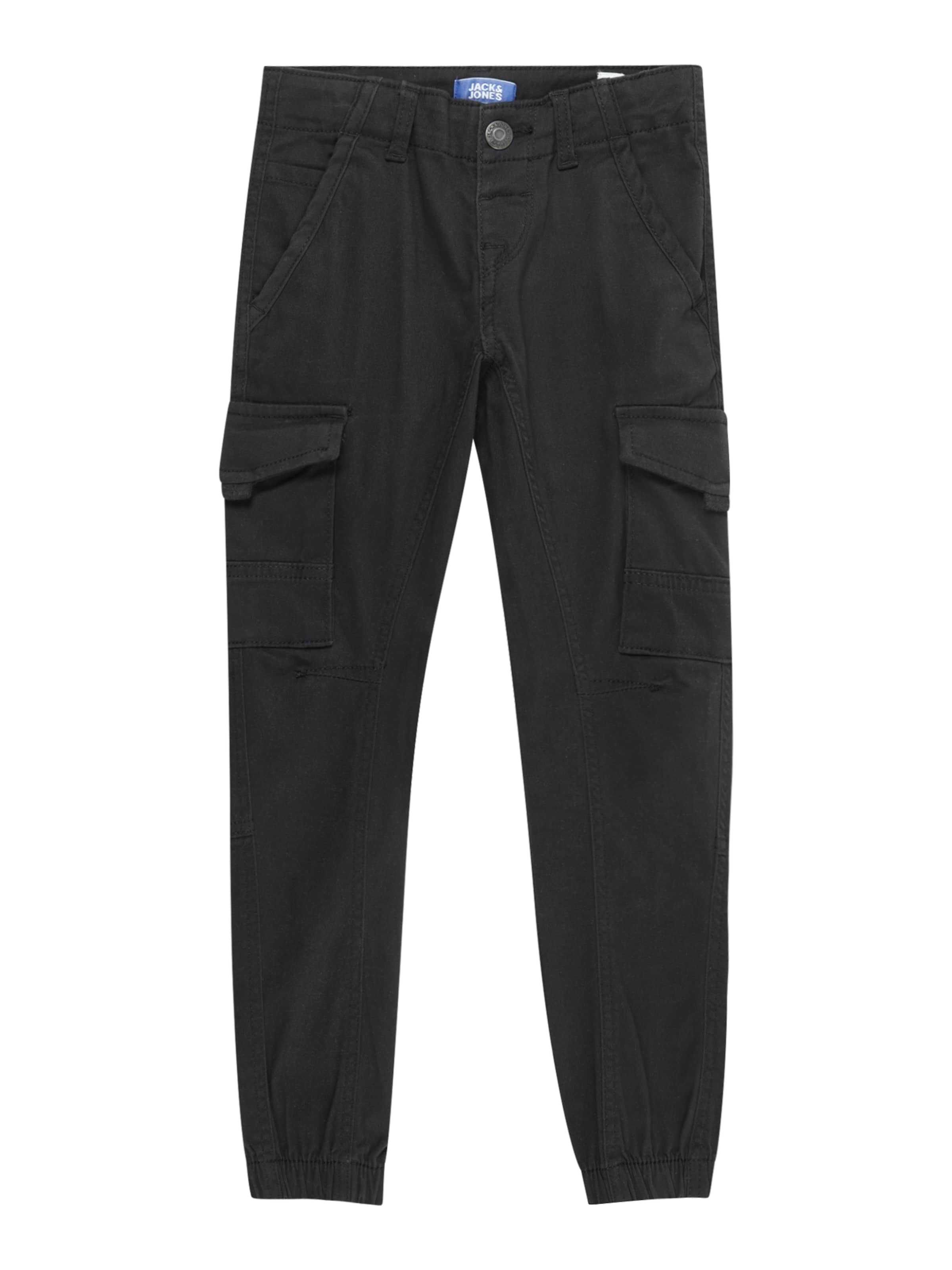 JACK & JONES MINI Ozke Hlače 'JPSTPaul JJFlake' | črna barva: sprednja stran