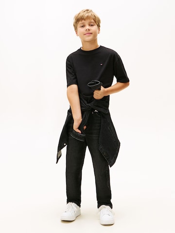 TOMMY HILFIGER Majica 'ESSENTIAL' | črna barva