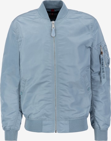 ALPHA INDUSTRIES Tussenjas in Blauw: voorkant