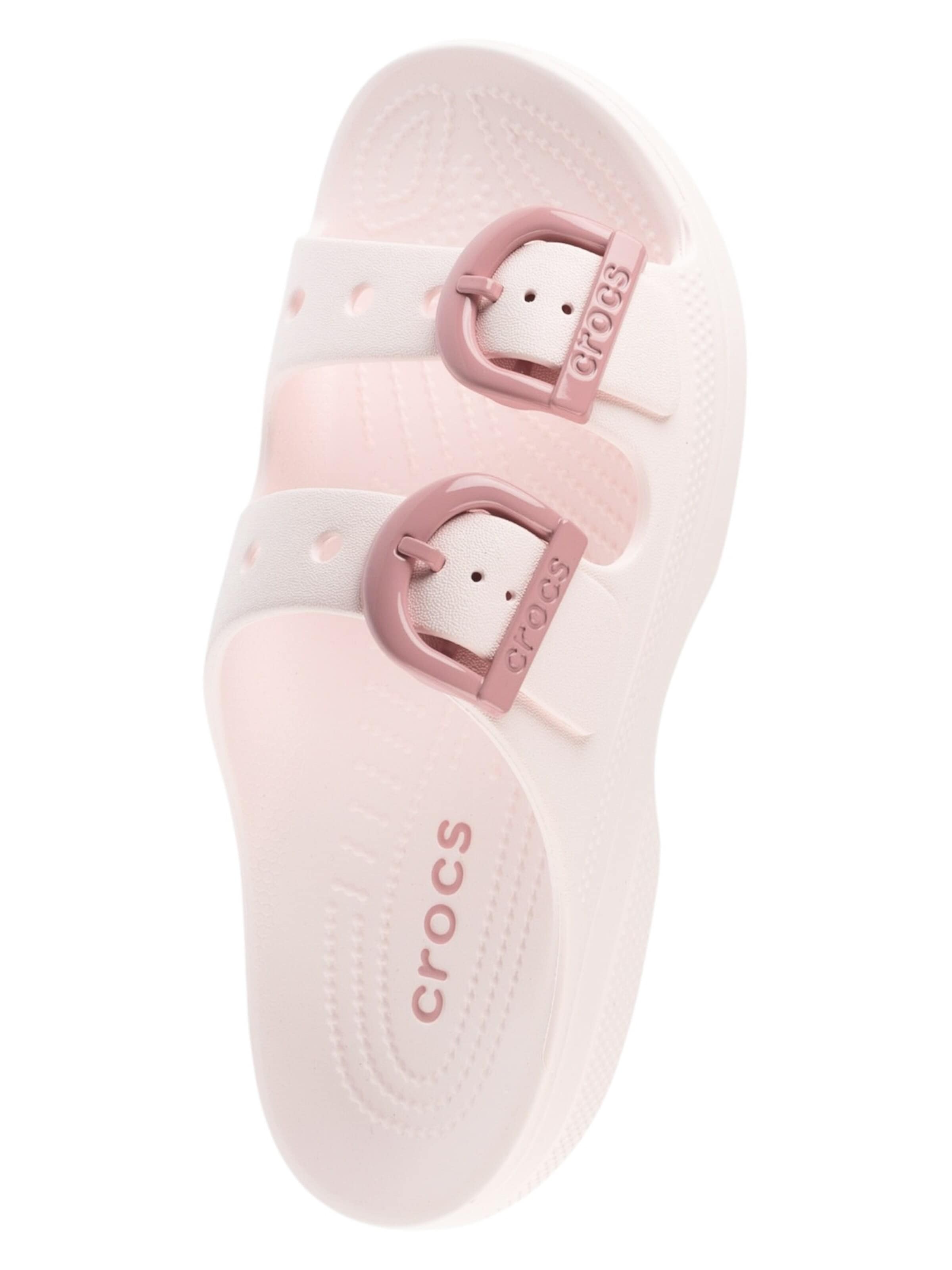 Crocs Strand-/badschoen 'Crocs Saturday Enamel Buckle Sandal W' in Roze