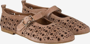 Ballerines 'Mary Jane Flats' Desa en beige : devant