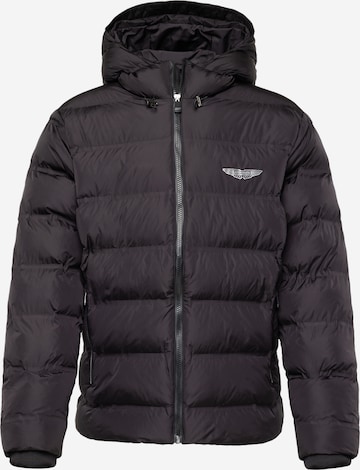 Hackett London Zimní bunda 'AM SUB SONIC' – černá: přední strana