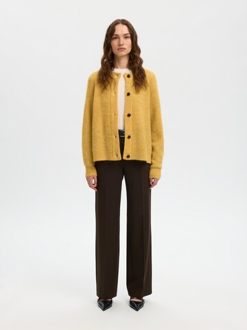 SELECTED - Casaco de malha 'LULU' em amarelo
