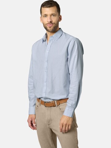 BABISTA Regular fit Button Up Shirt in Blue: front