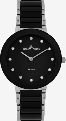 Jacques Lemans Analog Watch '42-7G' in Black: front