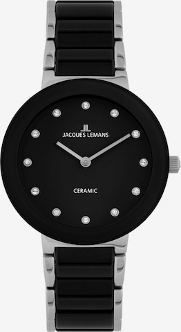 Jacques Lemans Analog Watch '42-7G' in Black: front