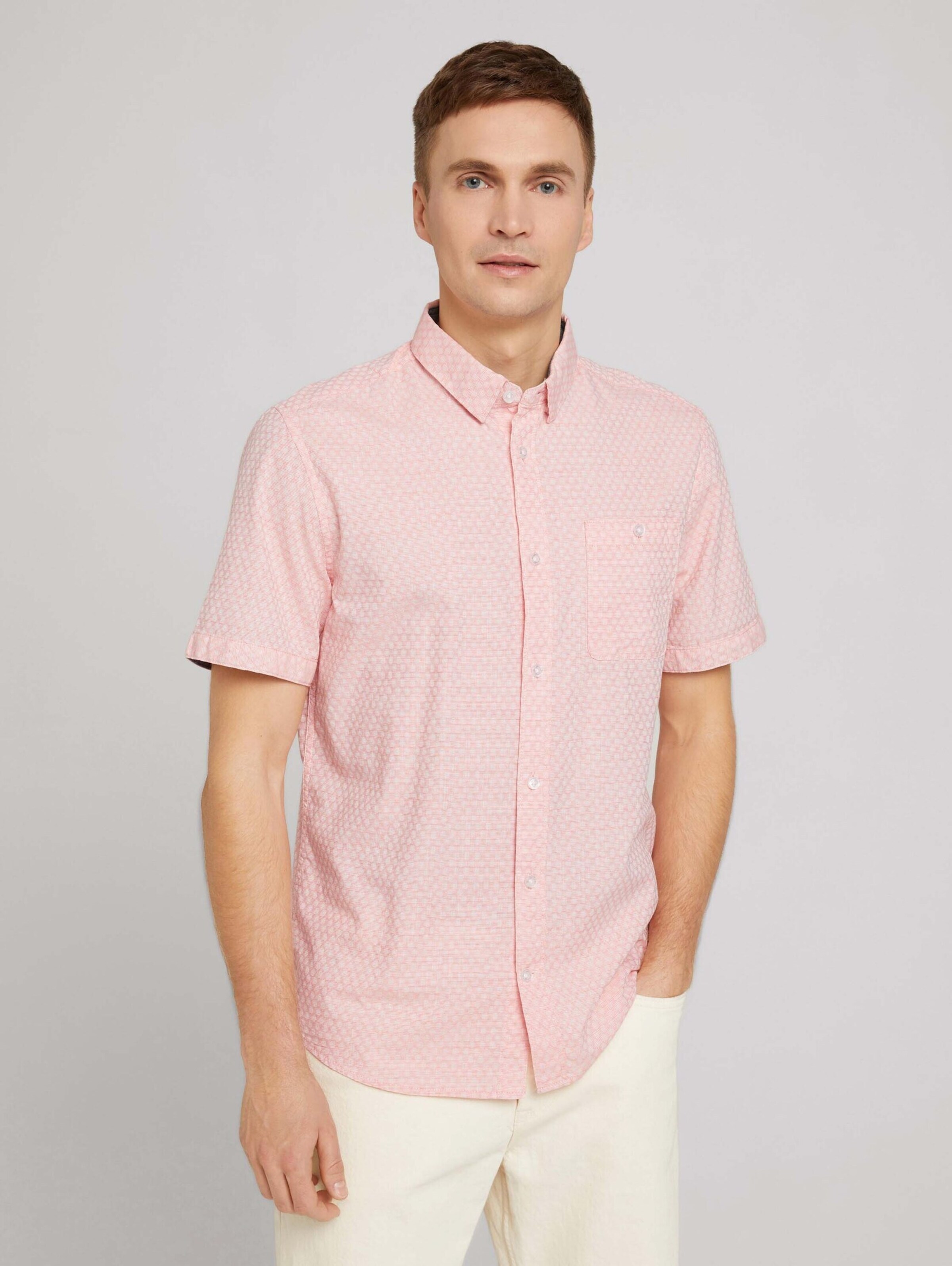 Männer Große Größen TOM TAILOR Hemd in Hellpink - XC37175 Männer Große Größen TOM TAILOR Hemd in Hellpink - XC37175