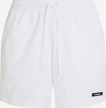 Calvin Klein Swimwear Board Shorts 'Essentials' in White: front