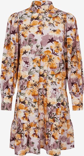 OBJECT Robe-chemise 'Ronja' en jaune d'or / olive / orchidée / baie / blanc, Vue avec produit
