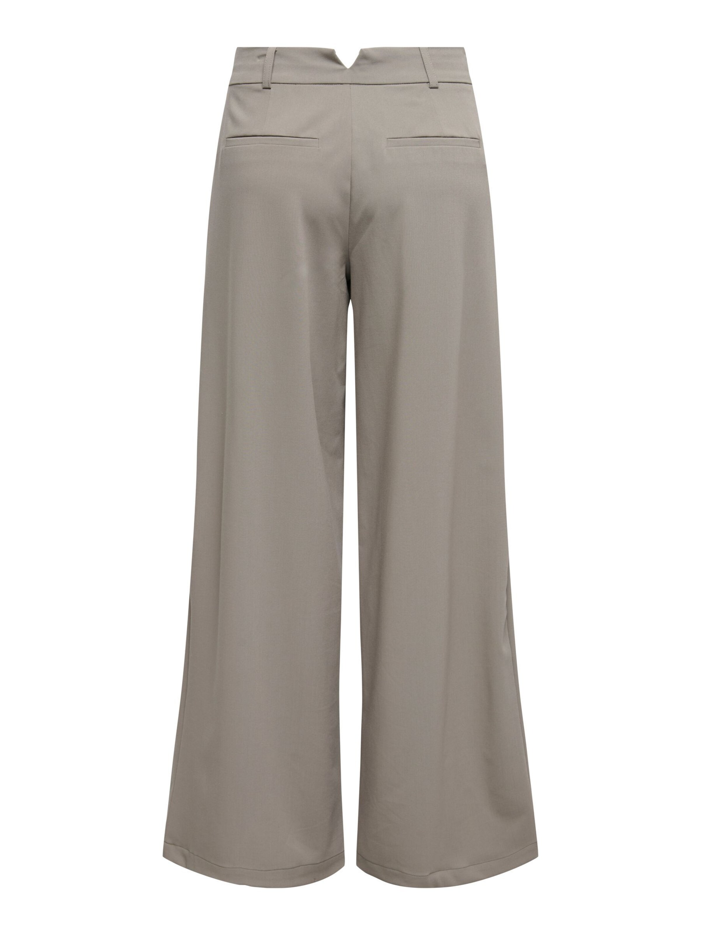 ONLY Wide leg Pleat-front trousers 'ONLFawn' in Grey