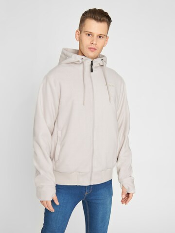 BENCH Fleecejacke 'Turner' in Grau: predná strana