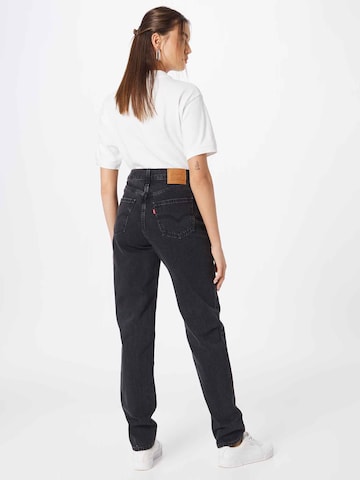 LEVI'S ® Tapered Jeans '80s Mom Jean' in Zwart