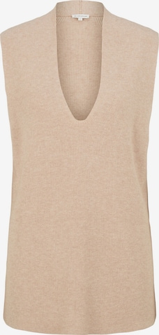 TOM TAILOR Sweater in Beige: front