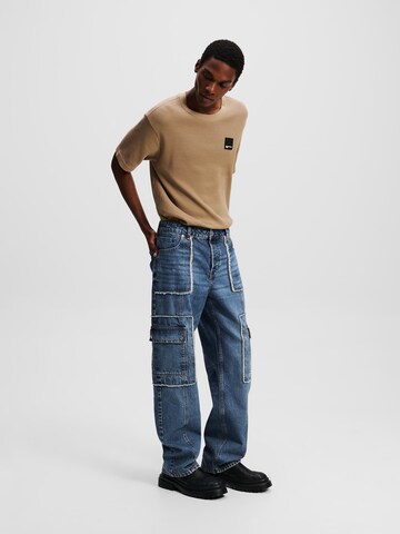KARL LAGERFELD JEANS Loose fit Jeans 'RELAXED UTILITY' in Blue