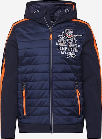 CAMP DAVID Between-season jacket in Blue: front
