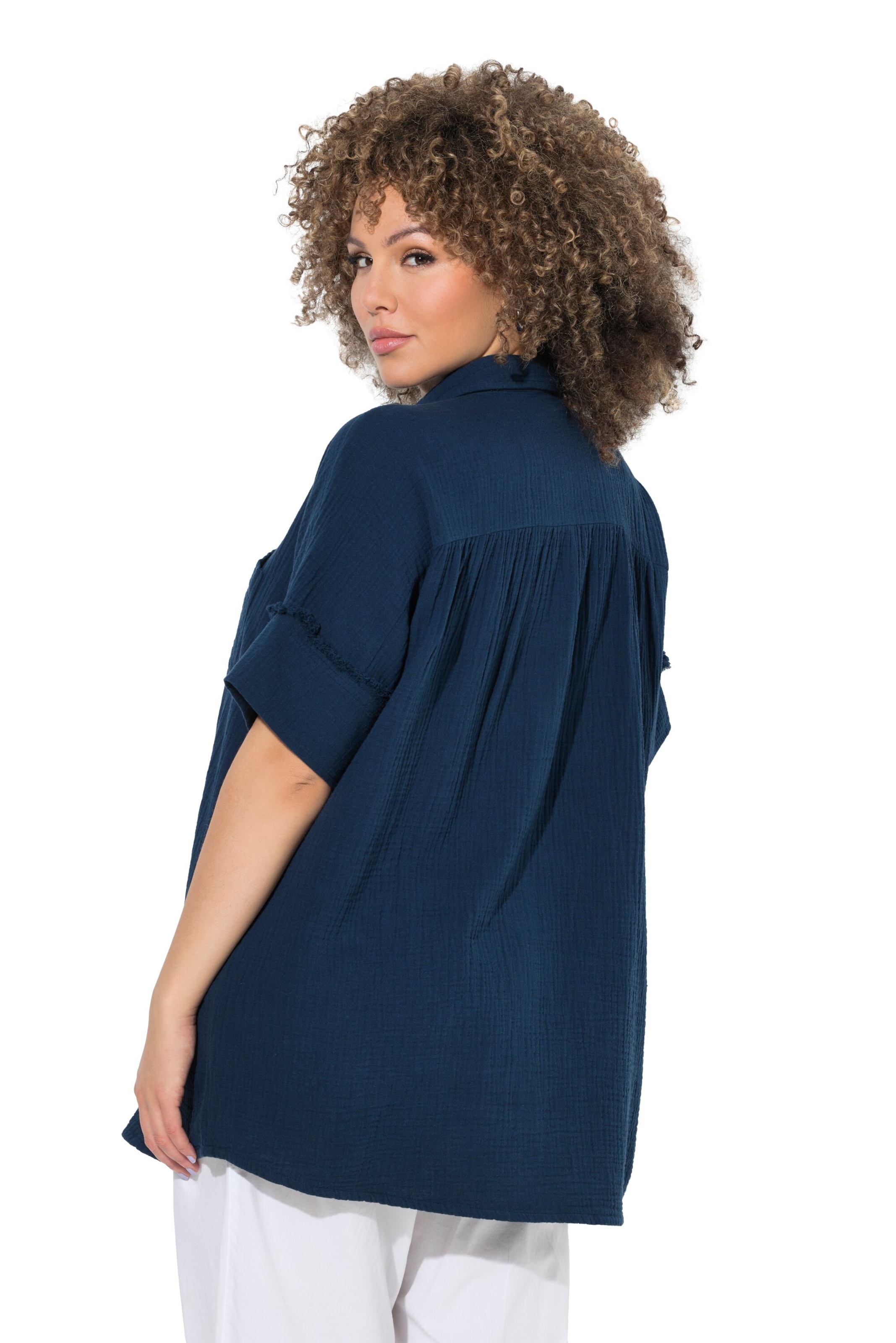 Ulla Popken Bluse in Blau