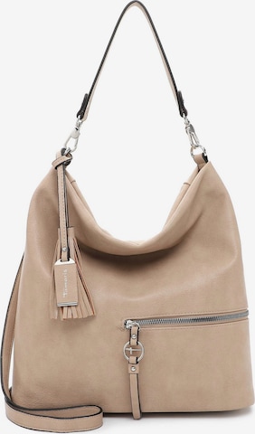 Borsa a spalla 'Nele' di Tamaris in beige: frontale