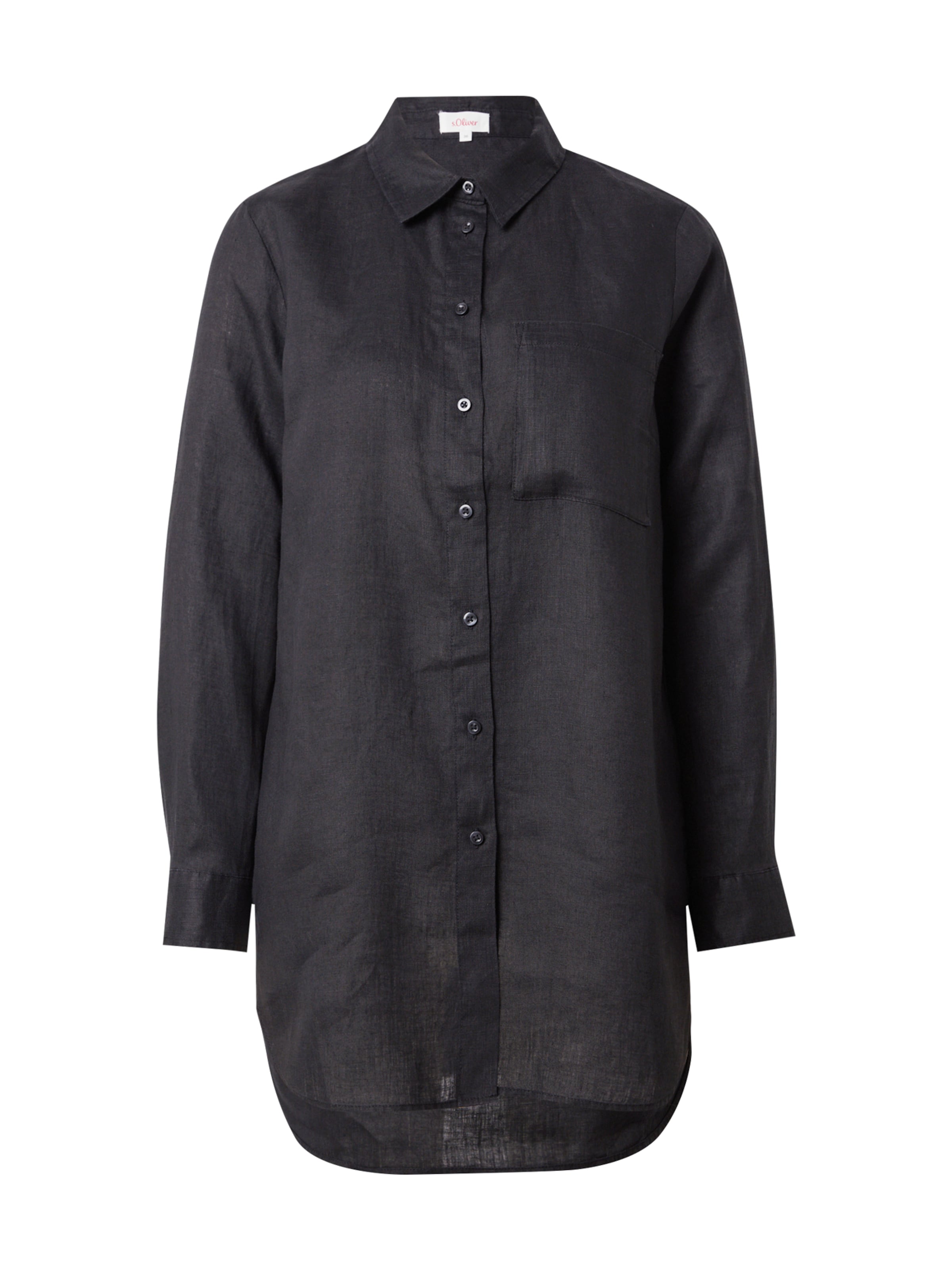 s.Oliver Bluse in Schwarz: Vorderseite