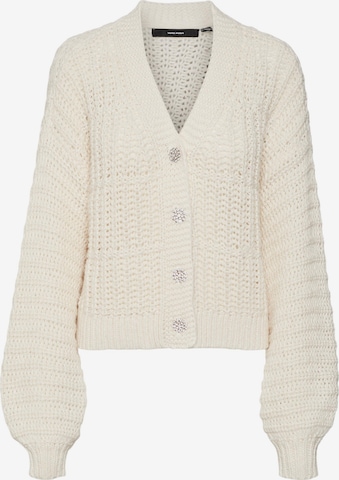 VERO MODA Gebreid vest 'SMILLA' in Beige: voorkant