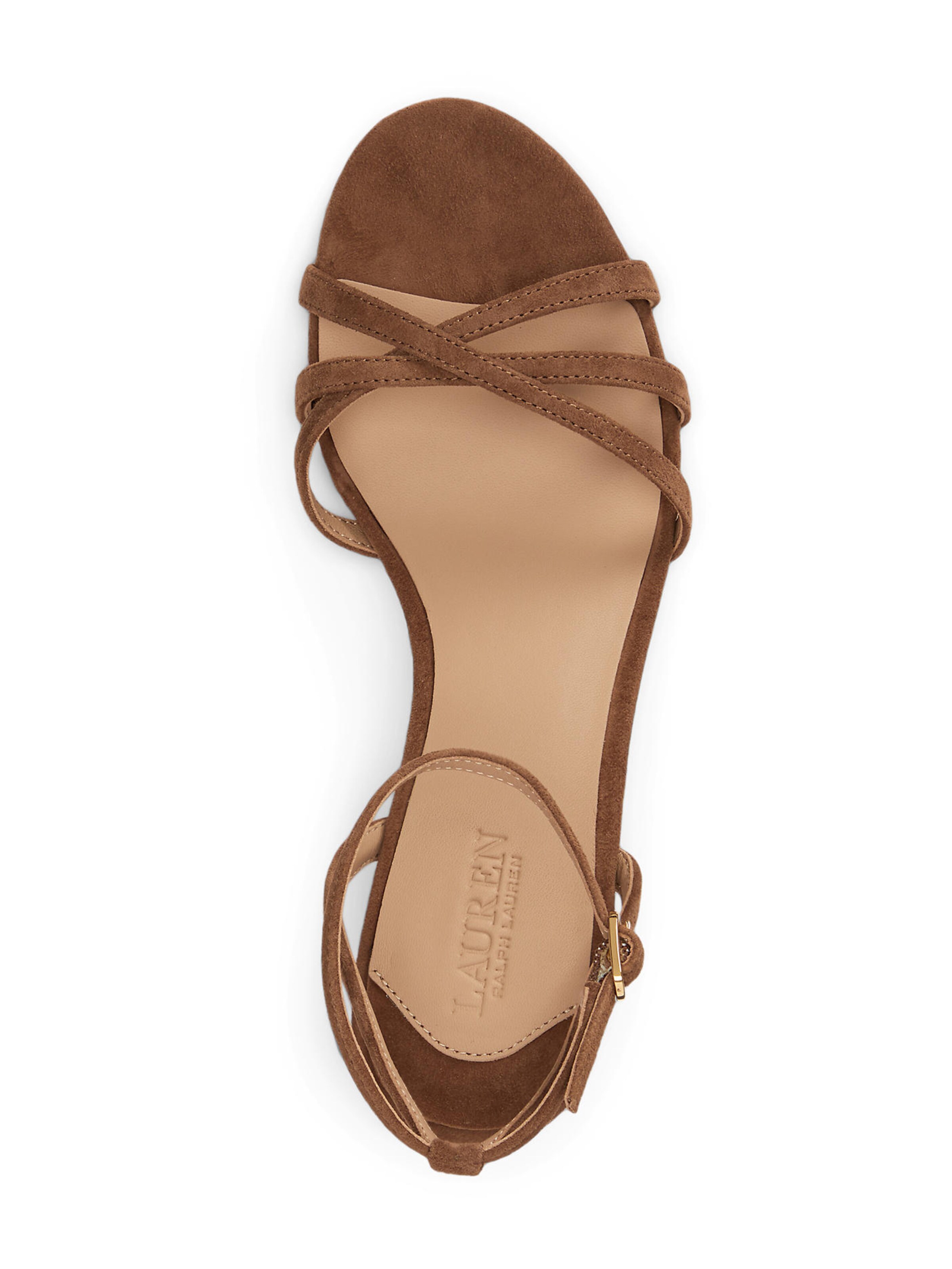 Lauren Ralph Lauren Σανδάλι με λουράκια 'KENDYL' σε καφέ