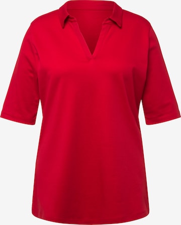 Ulla Popken Shirt in Rood: voorkant