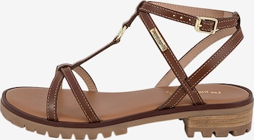 Sandalo 'Ledersandalen „Les Haura“' di Les Tropéziennes in marrone: frontale