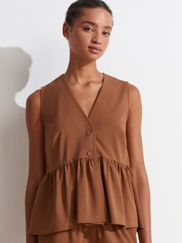 Dilvin Top in Brown