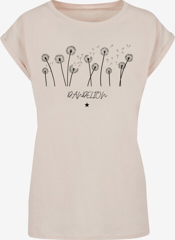 F4NT4STIC Shirt 'Dandelion Blume' in Beige: voorkant