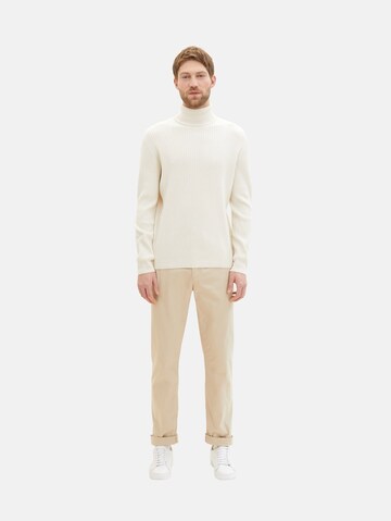 TOM TAILOR Regular Chino Pants in Beige