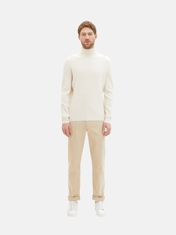 TOM TAILOR Regular Chino Pants in Beige