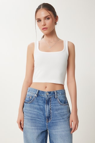 Tops en tricot Happiness İstanbul en noir