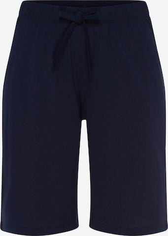 Hanro Pajama Pants 'Natural Wear' in Blue: front