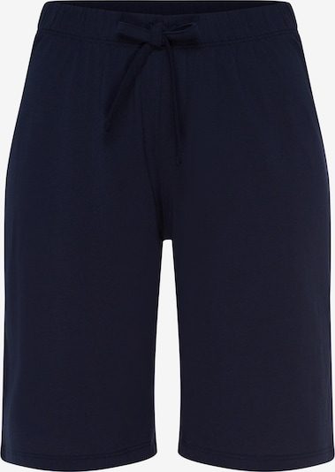 Hanro Pantalon de pyjama 'Natural Wear' en bleu foncé, Vue avec produit
