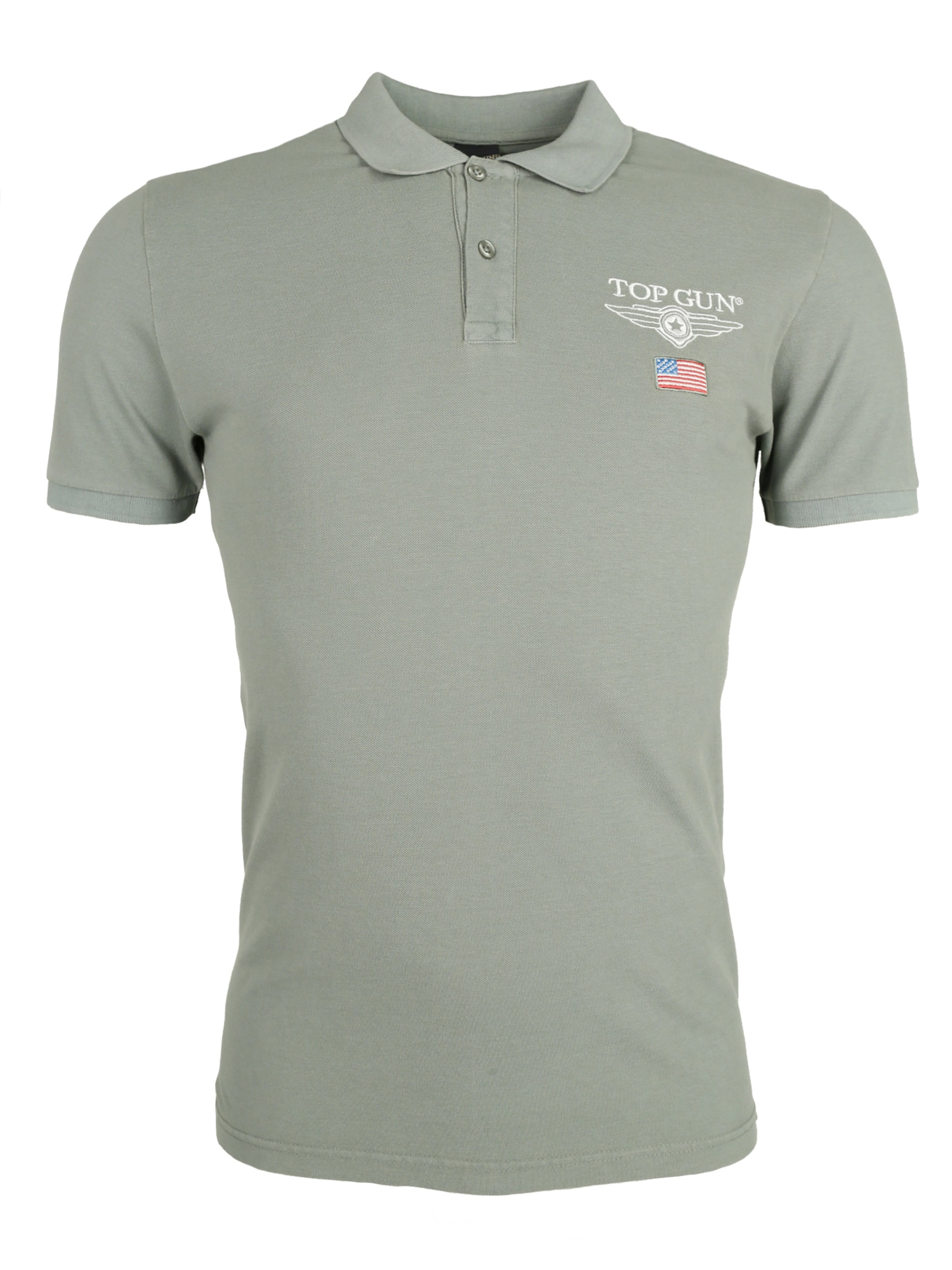 TOP GUN Shirt ' TG20193156 ' in Groen: voorkant