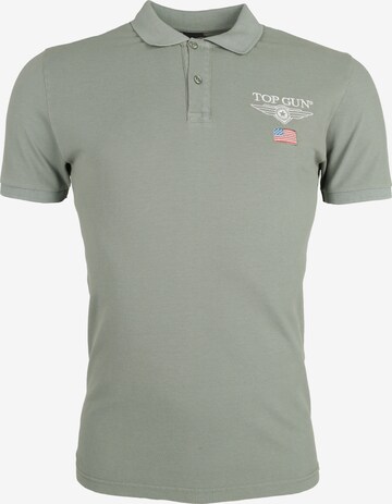 TOP GUN Shirt ' TG20193156 ' in Groen: voorkant