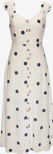 Vasarinė suknelė iš LASCANA, spalva – gelsvai pilka spalva / juoda, Prekių apžvalga