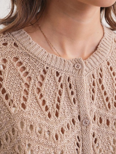 MixRay Strickjacke in hellbraun, Produktansicht