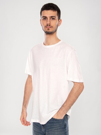 elvine Shirt 'HADAR_MS TEE VANILLA WHITE' in S in White, Item view