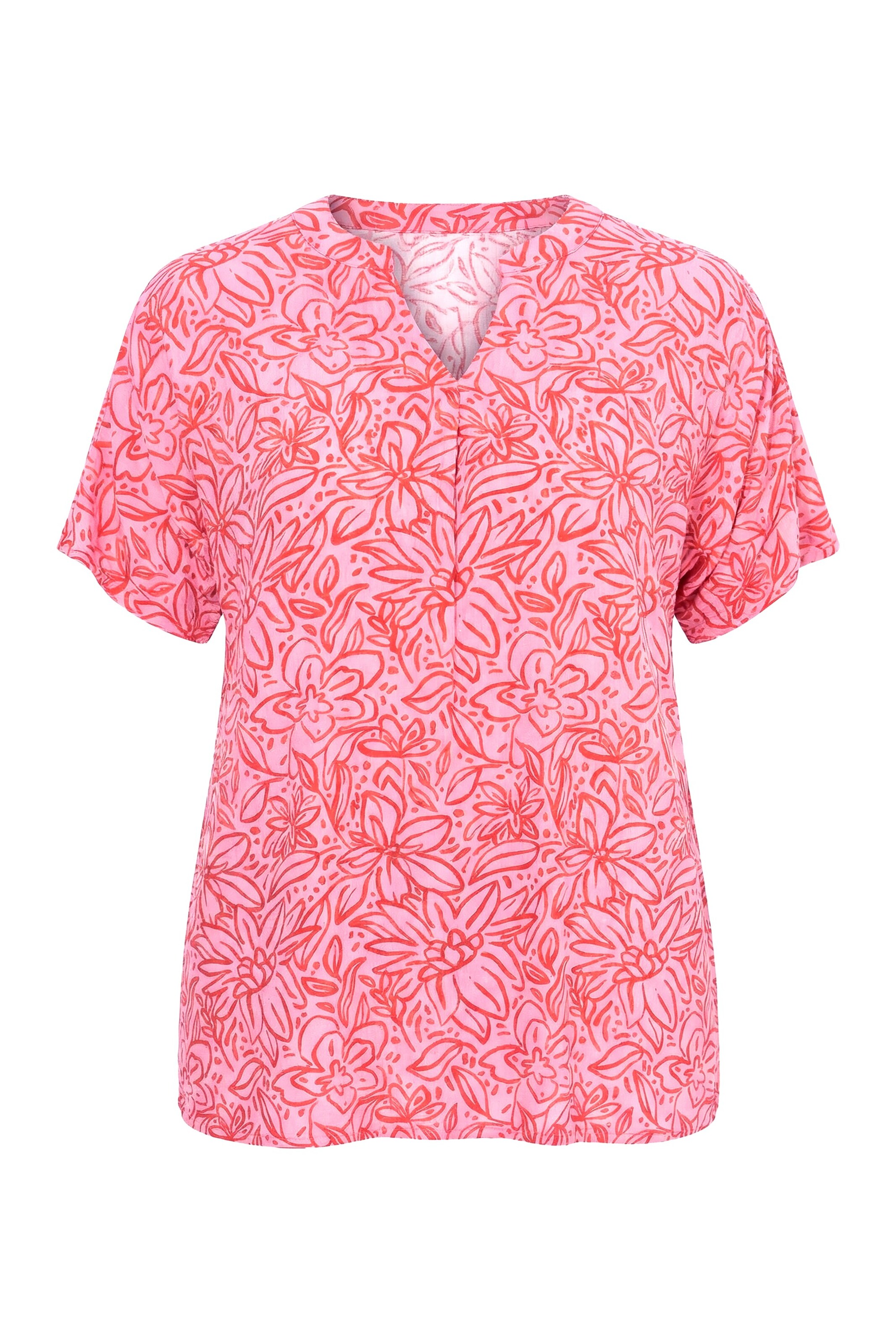 Ulla Popken Tunic in Pink: front