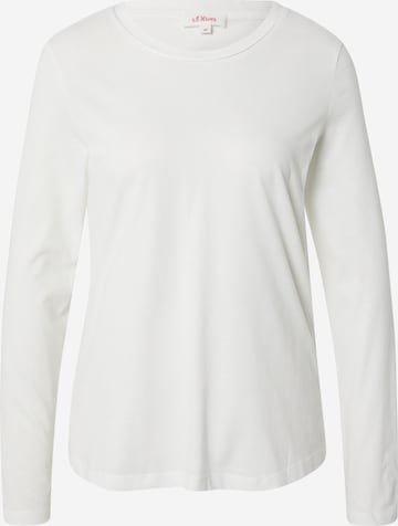 T-shirt s.Oliver en blanc : devant