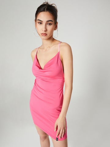 VIERVIER Letné šaty 'Jasmin' - ružová: predná strana