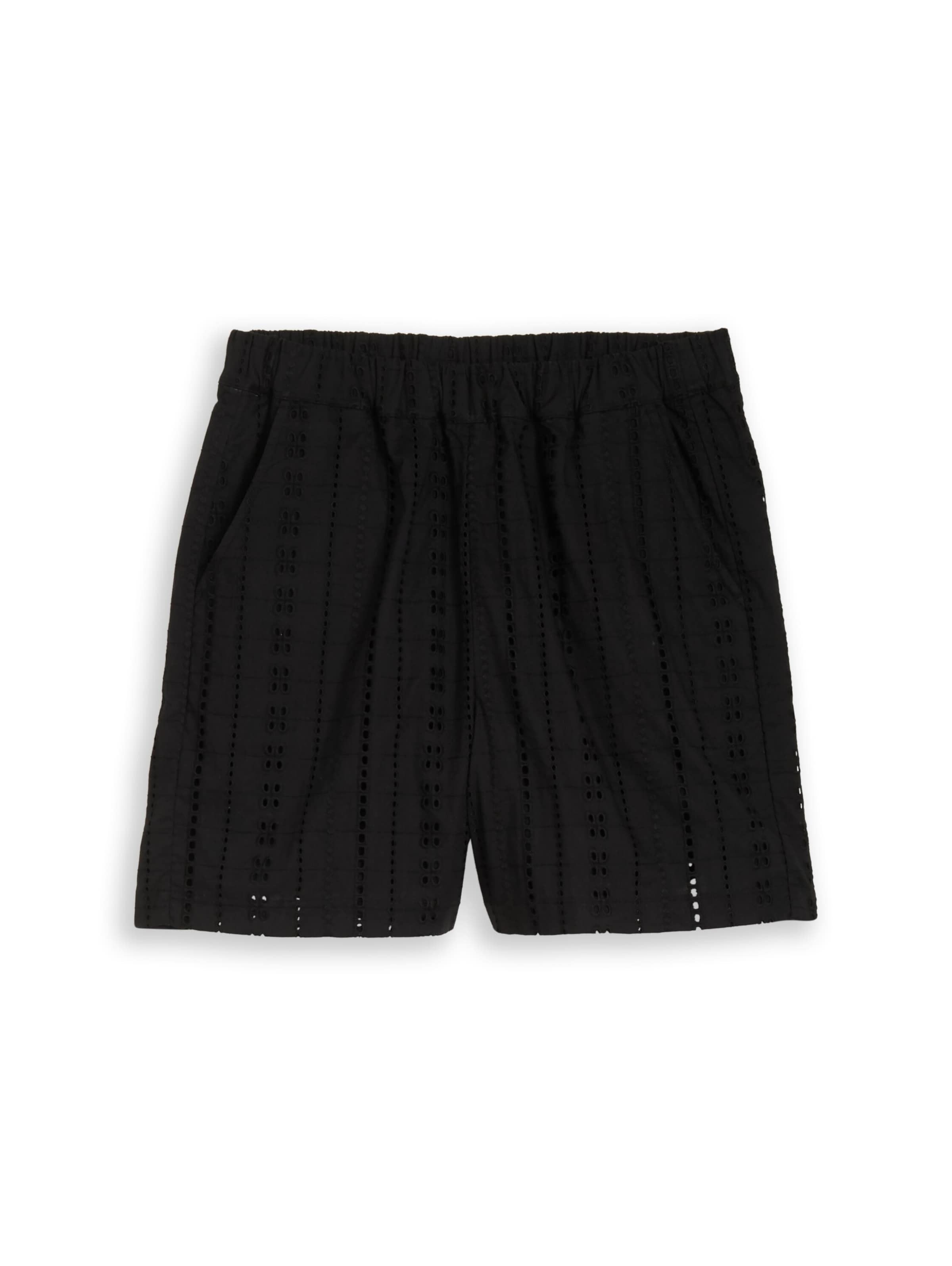 TOM TAILOR DENIM Loose fit Pants in Black: front