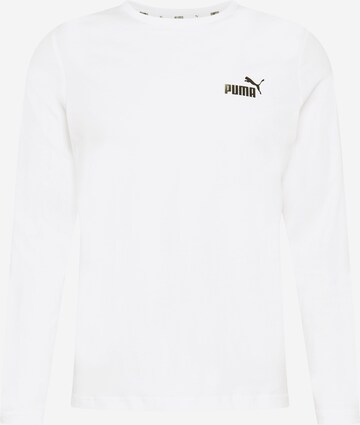 PUMA Shirt 'Essenials' in Wit: voorkant