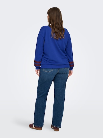 ONLY Carmakoma Sweatshirt 'CARBEN' in Blauw