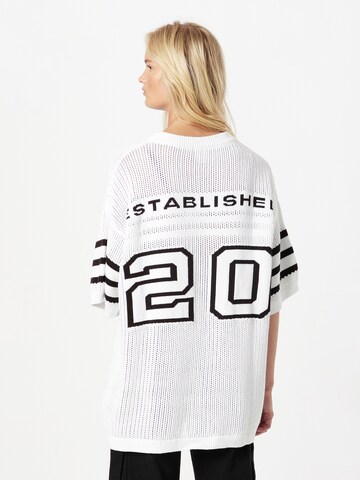 Karo Kauer Pullover in Weiß